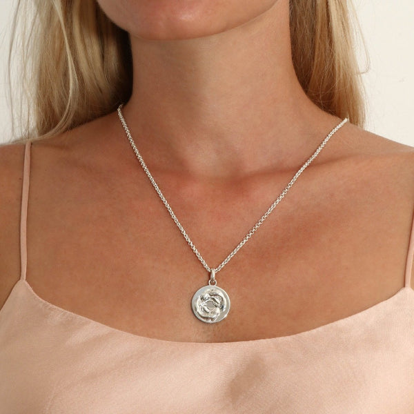 pisces pendant necklace // Silver