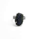 Large Moldavite ring 6