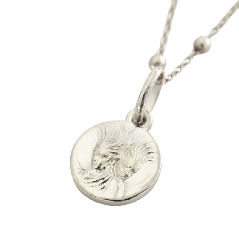 Dainty gemini necklace silver // Silver