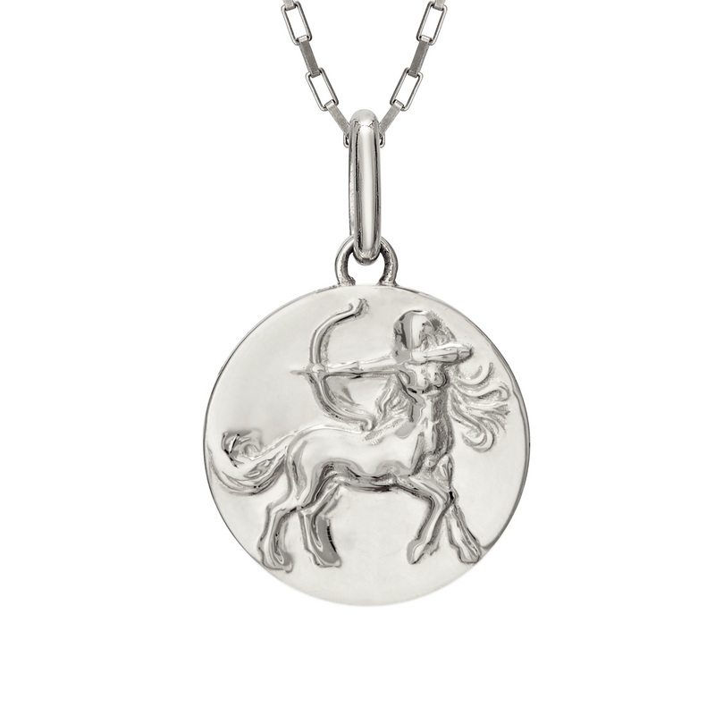 Sagittarius woman necklace centaur // silver