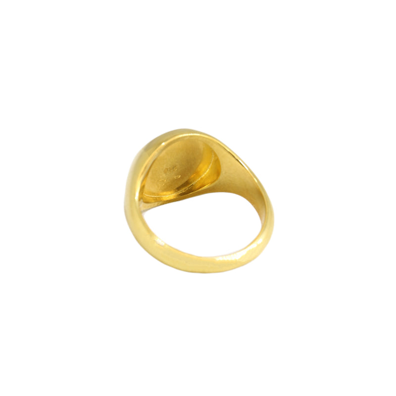 Pisces signet ring // Gold