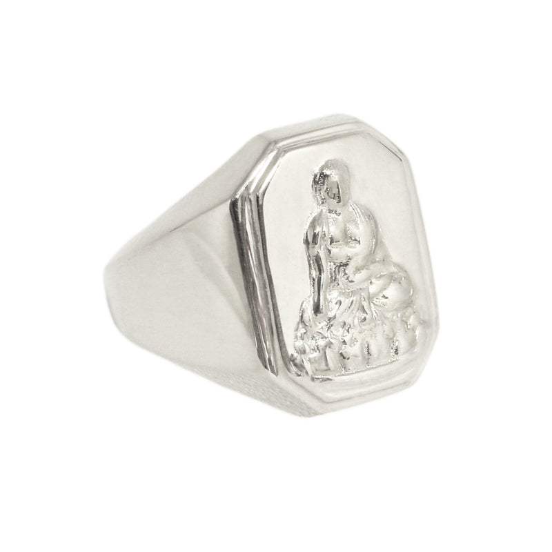 Buddha signet ring // Silver