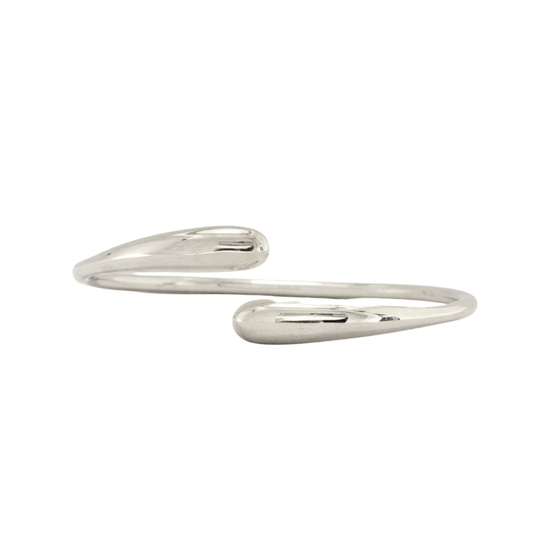 Sterling Silver Adjustable Chunky Cuff Bangle // Silver