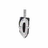 Healing Crystal Pendant Necklace in 925 Sterling Silver 8 gr