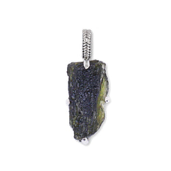 Healing Crystal Pendant Necklace in 925 Sterling Silver 8 gr