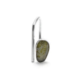 adjustable sterling silver moldavite ring size 9