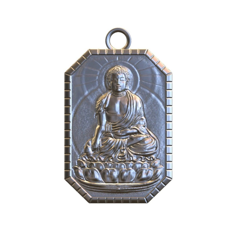 Buddha necklace // Silver