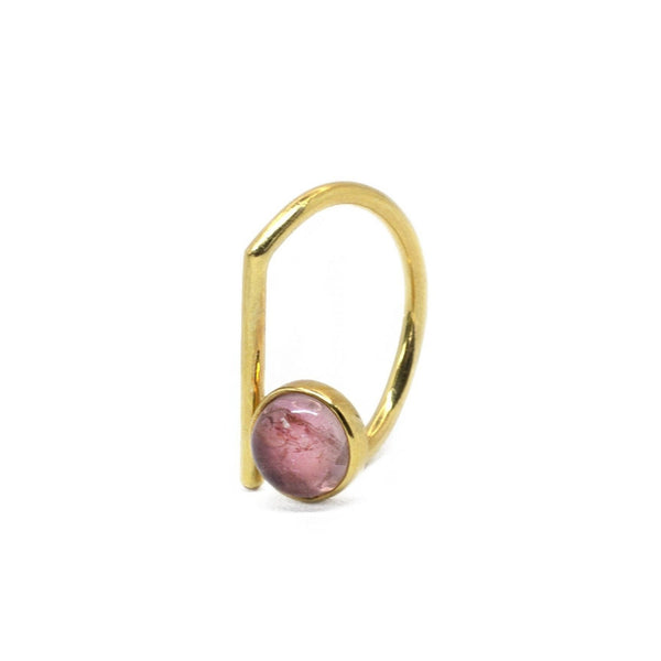 Pink Tourmaline ring // Gold