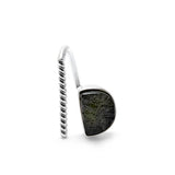 adjustable Moldavite ring size 6 twist