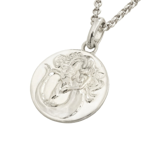aquarius pendant necklace // silver