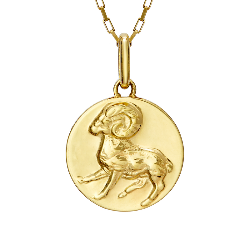 ram necklace aries // gold