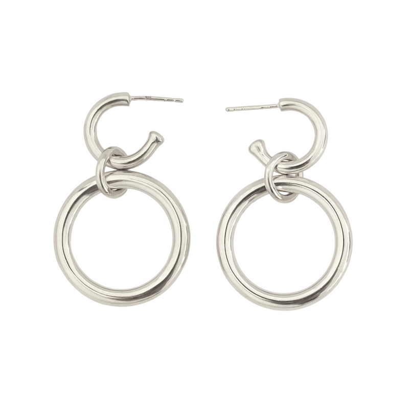Buy Big Silver Hoops Thick Hoop Earrings Large Hoop Earrings Dainty Ethnic  Earrings Tribal Earrings.mom Gift Minimalist Earrings Boho Jewelry Online  in India - Etsy