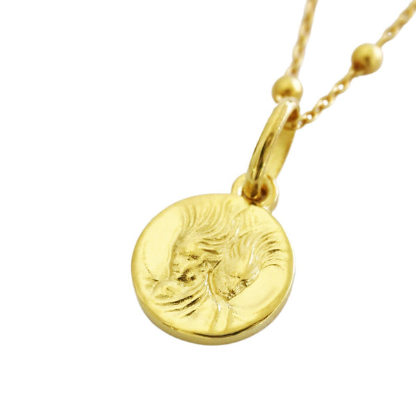 Dainty gemini necklace gold // Gold