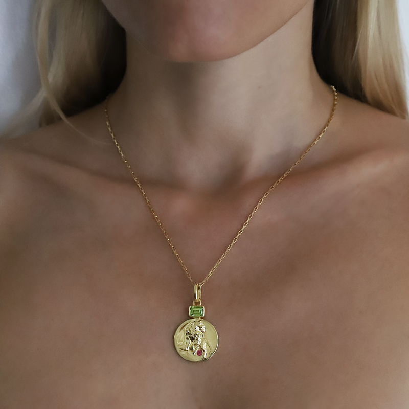 Leo 2025 coin necklace