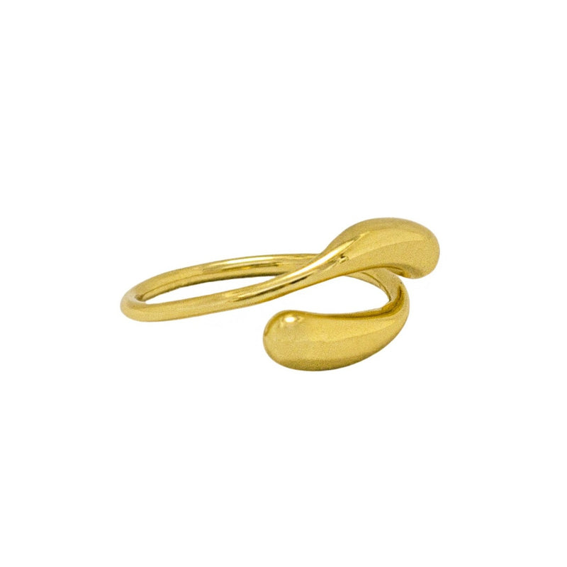 adjustable gold vermeil Dome Ring // Gold