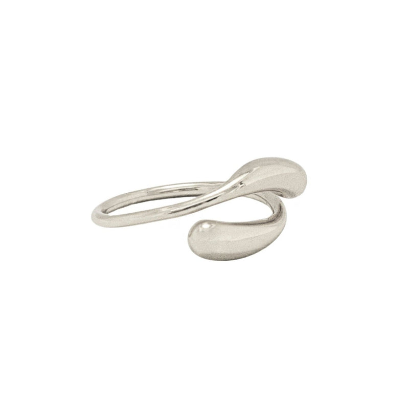Adjustable Sterling Silver Dome Ring // Silver