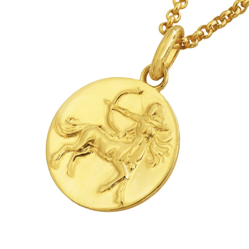sagittarius woman necklace // Gold