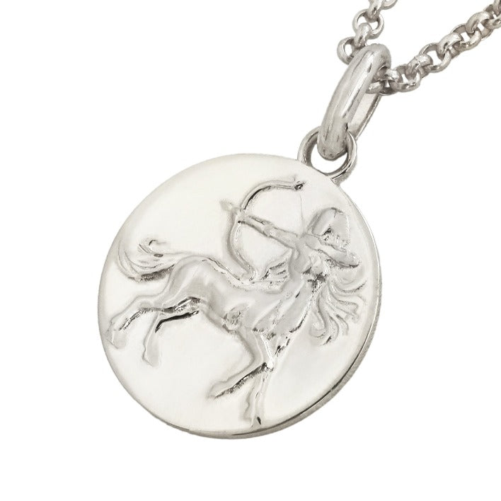 sagittarius woman pendant necklace // Silver
