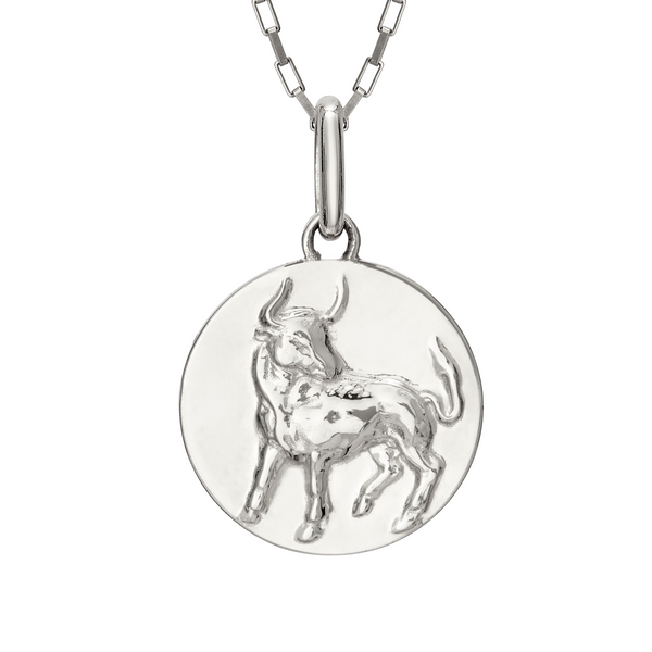 bull necklace taurus // silver