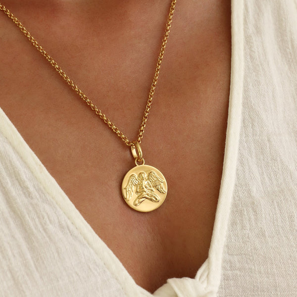 Virgo necklace gold // Gold