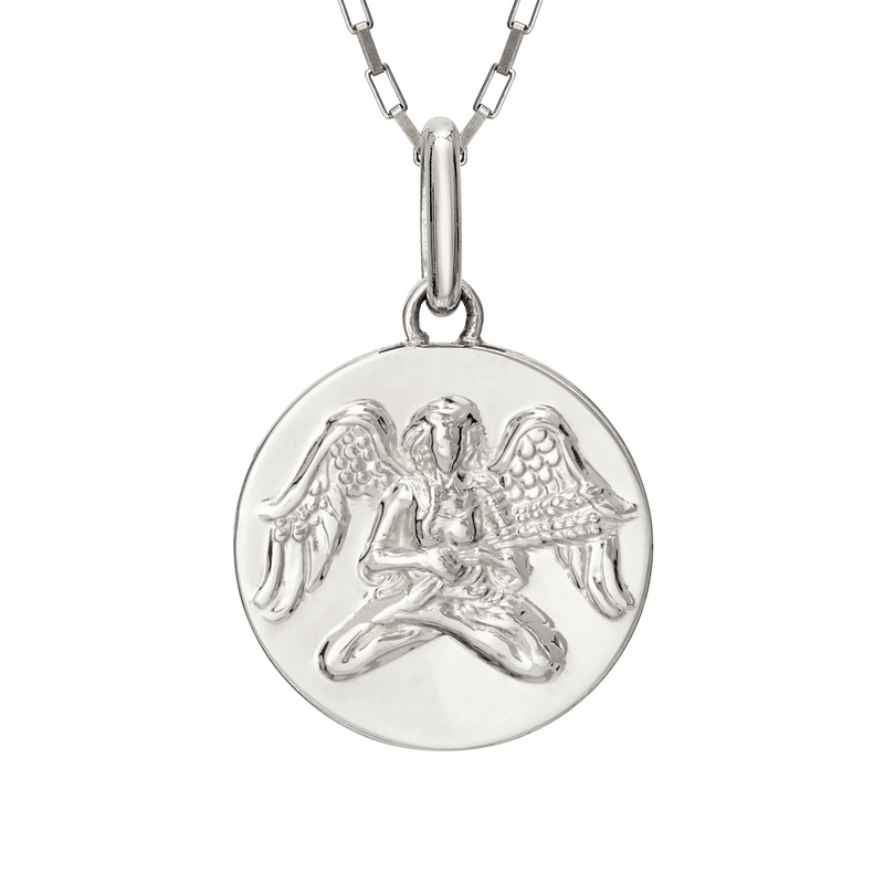 virgo zodiac necklace maiden // silver